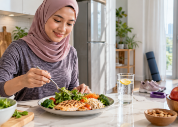 Cara turunkan berat badan secara sihat dengan pemakanan seimbang dan aktiviti fizikal